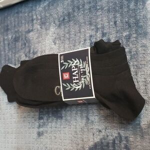 Chaps 3 pairs black dress socks
